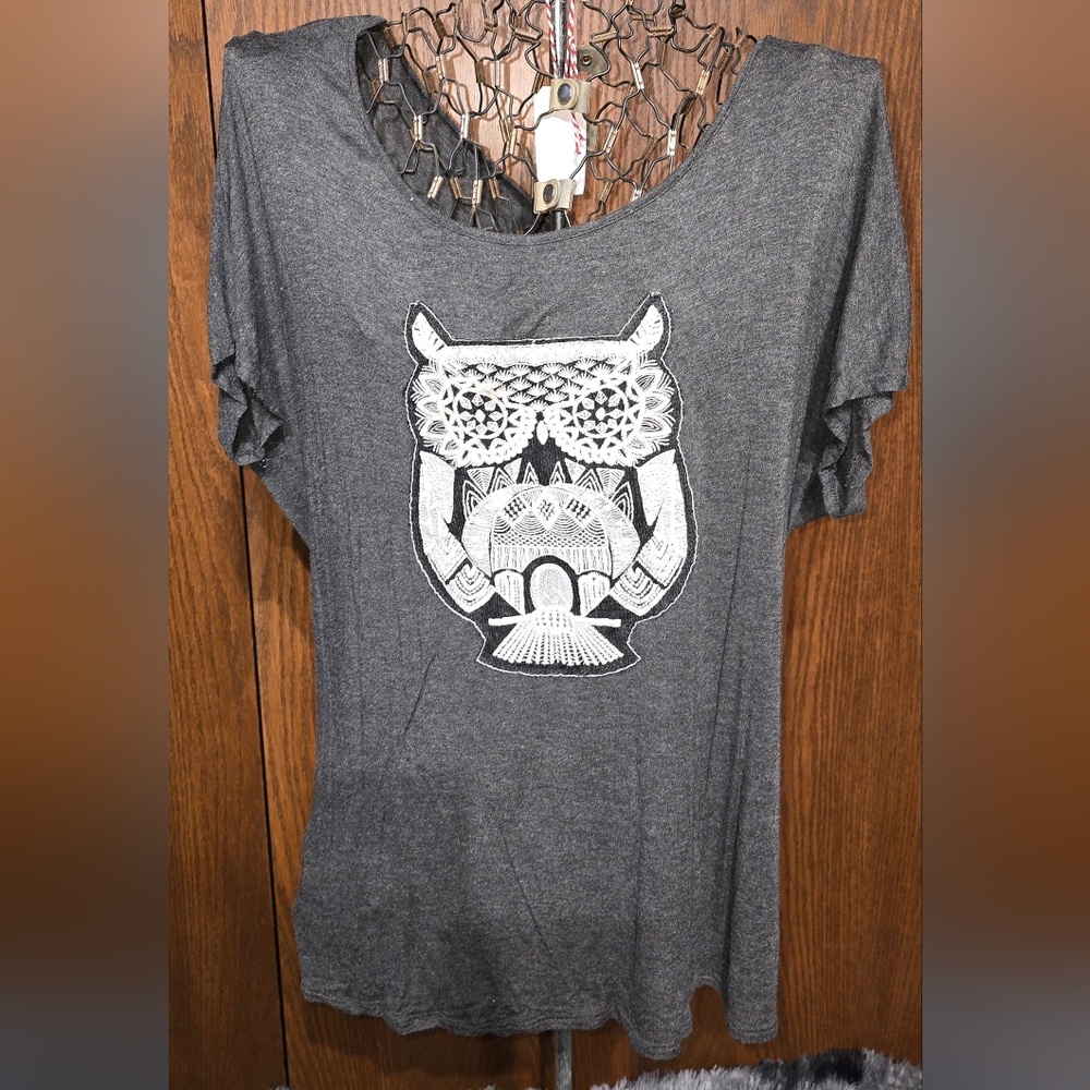 Owl jersey top